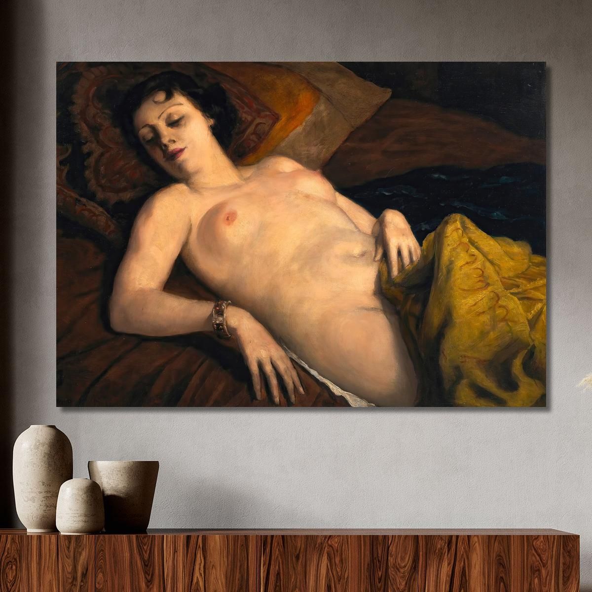 Sdraiato Nudo Con Braccialetto Emile Bernard ebr32 quadro stampa su tela