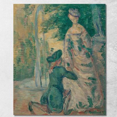 Scena Galante Emile Bernard ebr40 quadro stampa su tela