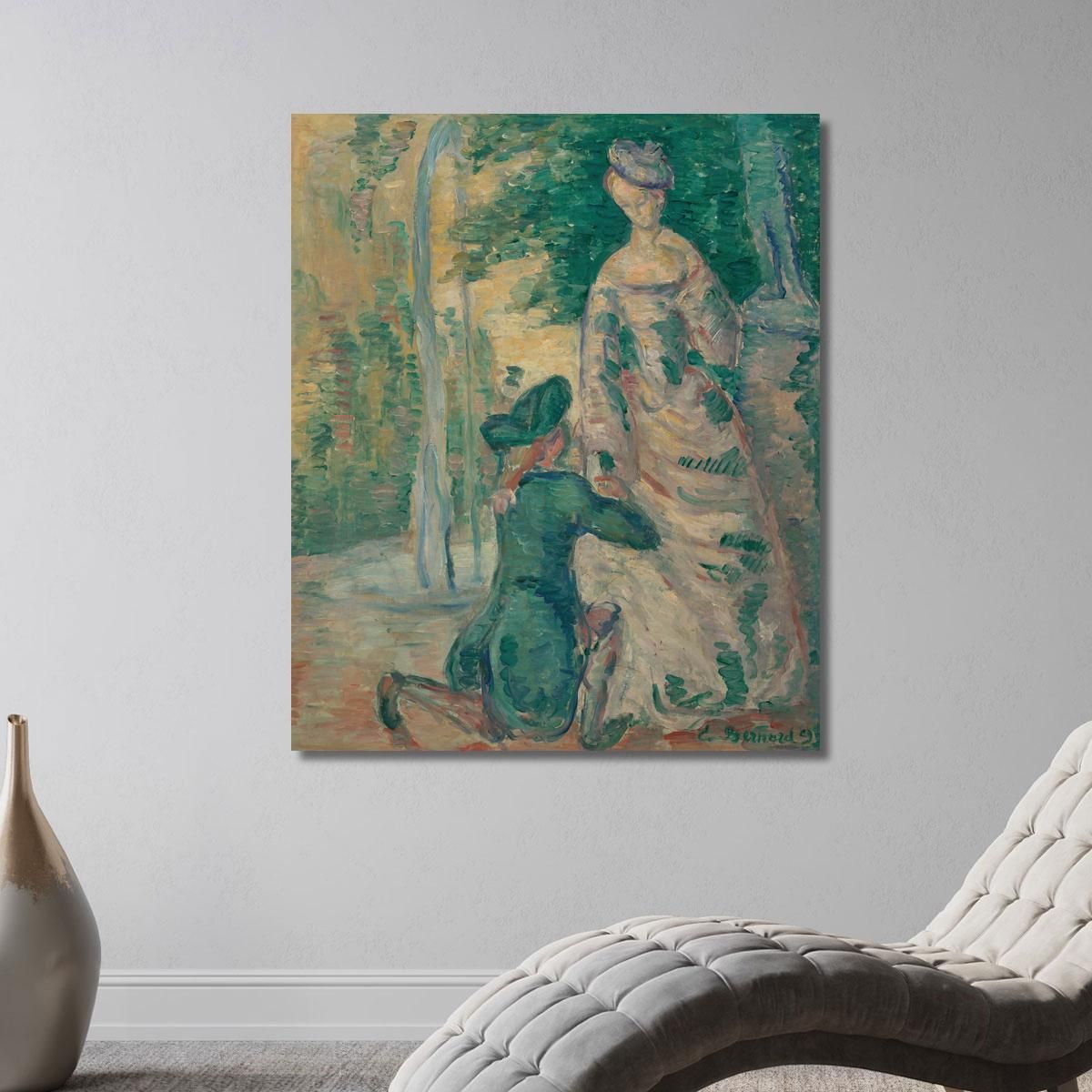 Scena Galante Emile Bernard ebr40 quadro stampa su tela