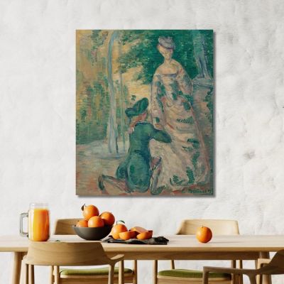 Scena Galante Emile Bernard ebr40 quadro stampa su tela