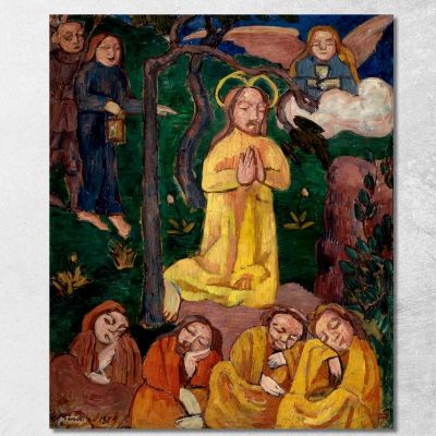 Cristo Giallo Emile Bernard ebr55 quadro stampa su tela