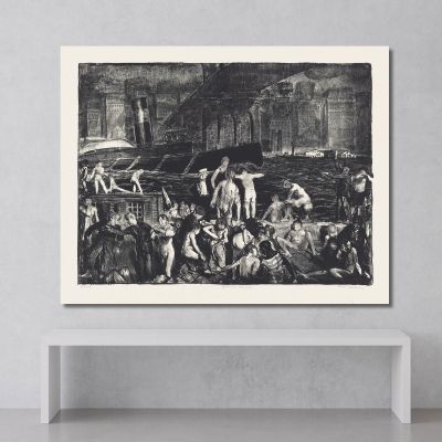 Splinter Beach George Wesley Bellows, gwb56 canvas print
