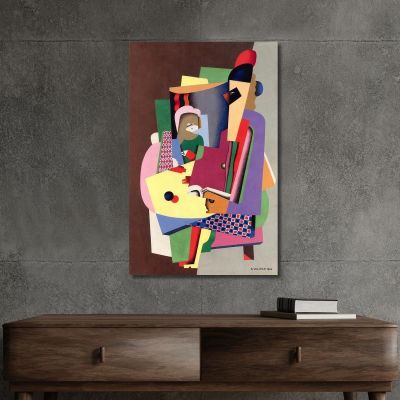 La Lezione Di Pianoforte Georges Valmier gvl68 quadro stampa su tela