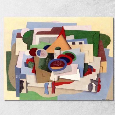 La Fiera Del Divertimento Del Villaggio Georges Valmier gvl71 quadro stampa su tela