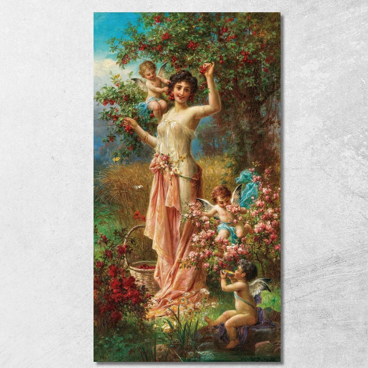 An Allegory Of Summer With Messengers Of Love Hans Zatzka canvas print