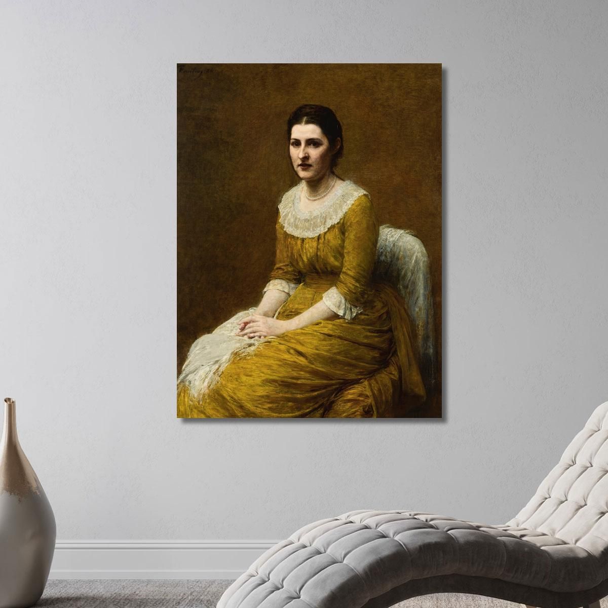 La Signorina Sarah Budgett Henri Fantin-Latour hft57 quadro stampa su tela