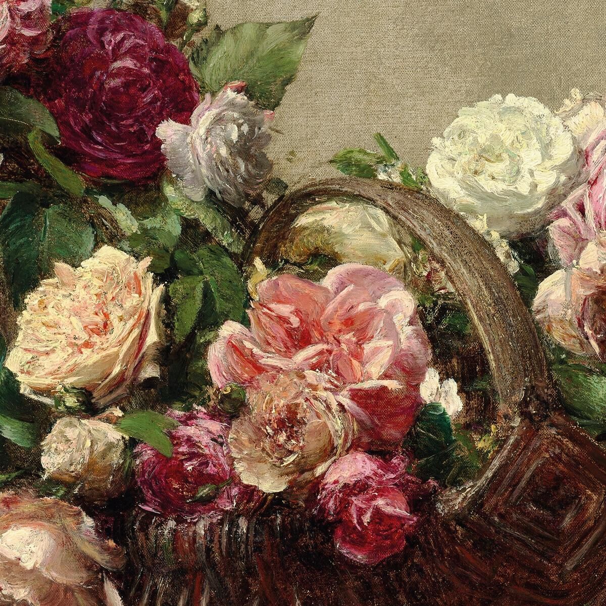 Basket Of Roses Henri Fantin-Latour canvas print