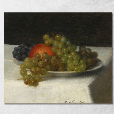 Mele E Uva Henri Fantin-Latour hft69 quadro stampa su tela