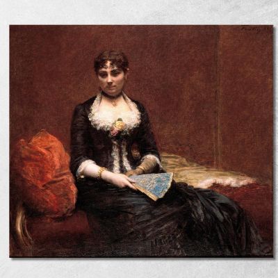 Ritratto Di Madame Léon Maître Ritratto Di Madame Léon Maître Henri Fantin-Latour hft73 quadro stampa su tela