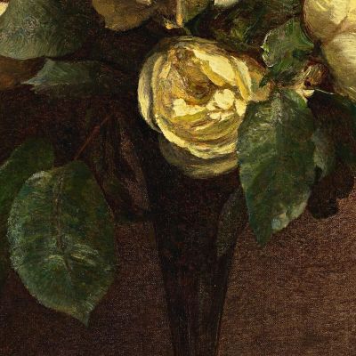 Maresciallo Delle Rose Gialle Niel Henri Fantin-Latour hft88 quadro stampa su tela