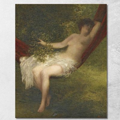 Sara La Bagnante Henri Fantin-Latour hft90 quadro stampa su tela