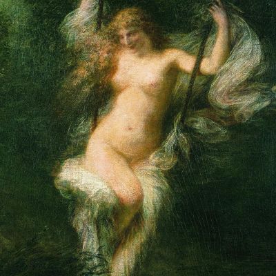 Sara La Bagnante Henri Fantin-Latour hft91 quadro stampa su tela