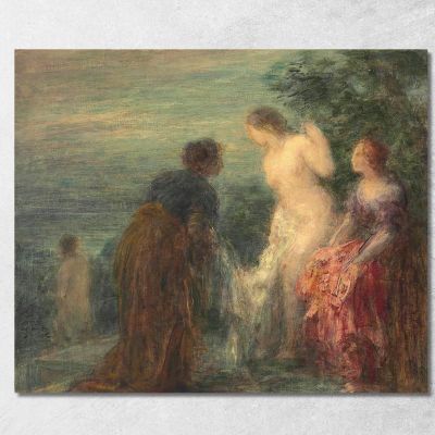 Uscita Bagno 2 Henri Fantin-Latour hft97 quadro stampa su tela