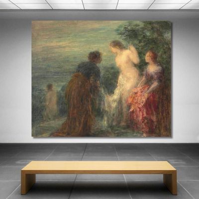 Uscita Bagno 2 Henri Fantin-Latour hft97 quadro stampa su tela