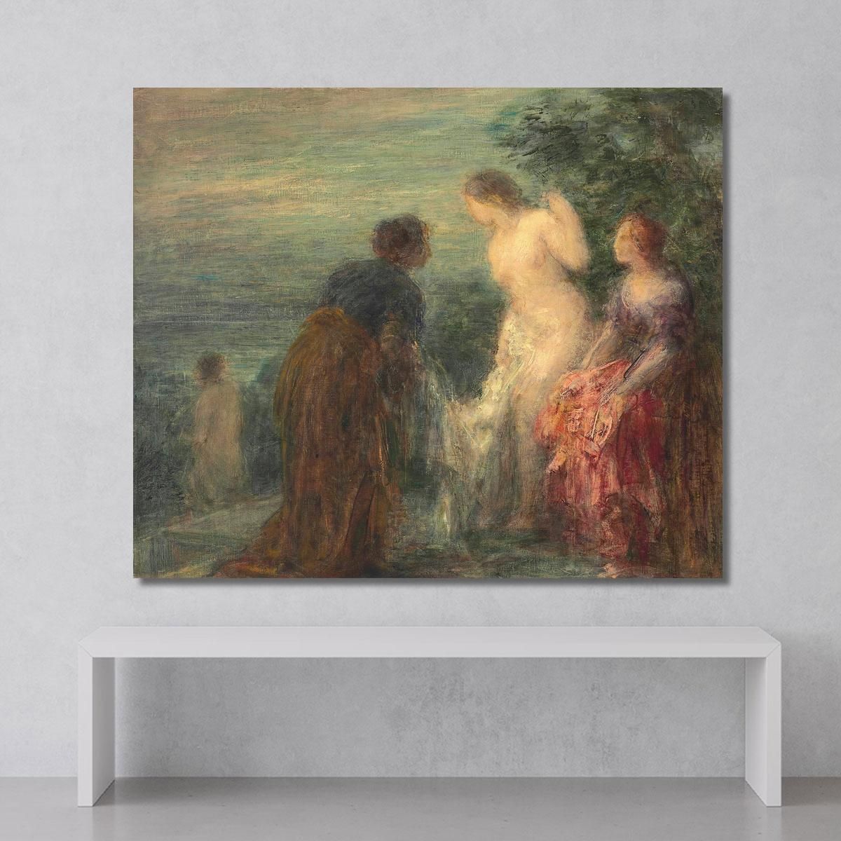 Uscita Bagno 2 Henri Fantin-Latour hft97 quadro stampa su tela