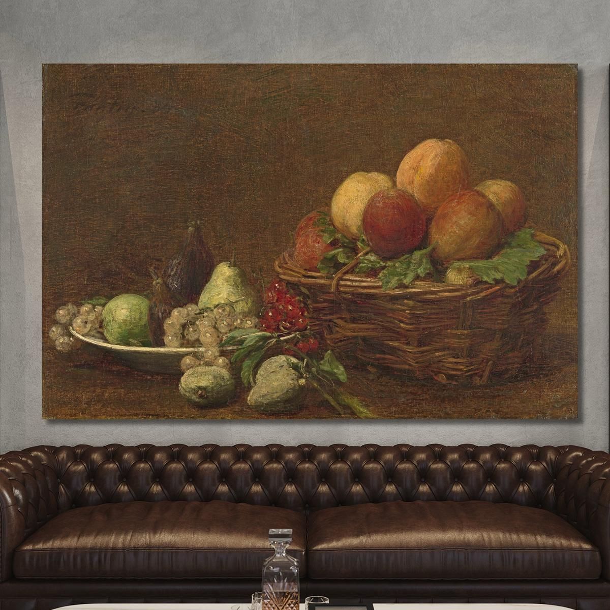 Natura Morta Con Frutta Henri Fantin-Latour hft103 quadro stampa su tela