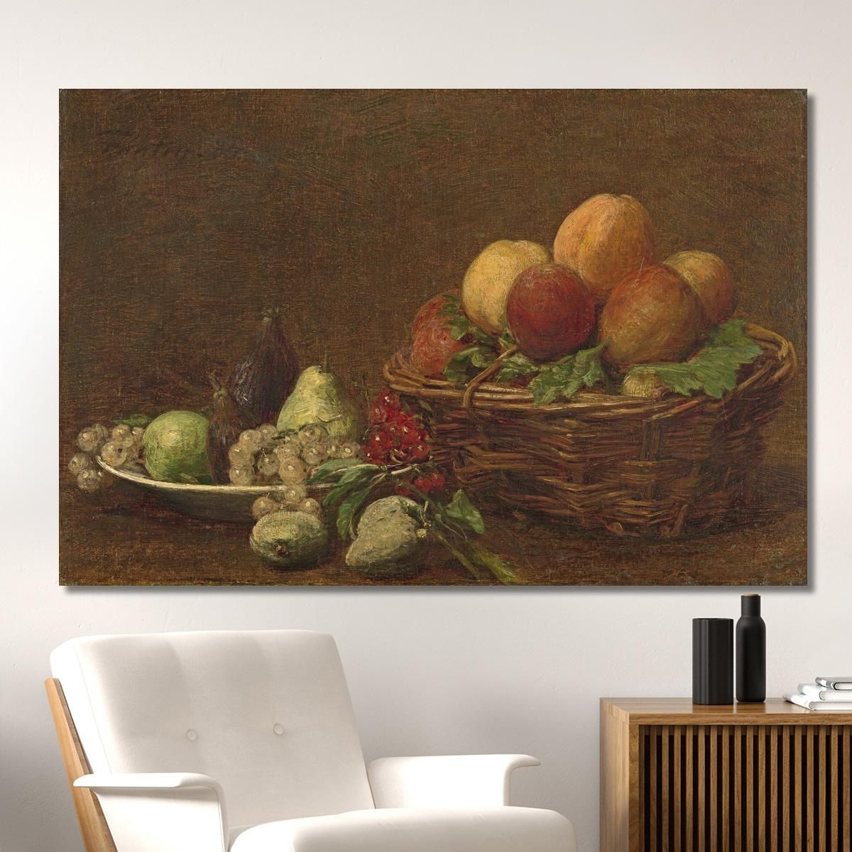 Natura Morta Con Frutta Henri Fantin-Latour hft103 quadro stampa su tela