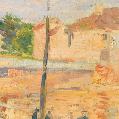 Chiatte Sulle Rive Della Marna Henri Lebasque hlb65 quadro stampa su tela