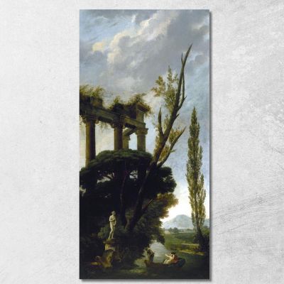 Venere Medici Hubert Robert hrb126 quadro stampa su tela