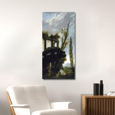 Venere Medici Hubert Robert hrb126 quadro stampa su tela