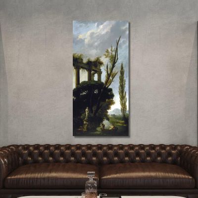 Venere Medici Hubert Robert hrb126 quadro stampa su tela