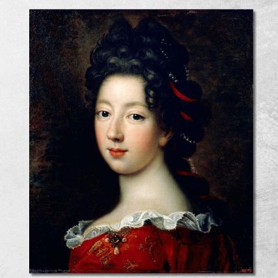 Luisa Françoise De Borbone Mademoiselle De Nantes Jean-François de Troy jft14 quadro stampa su tela