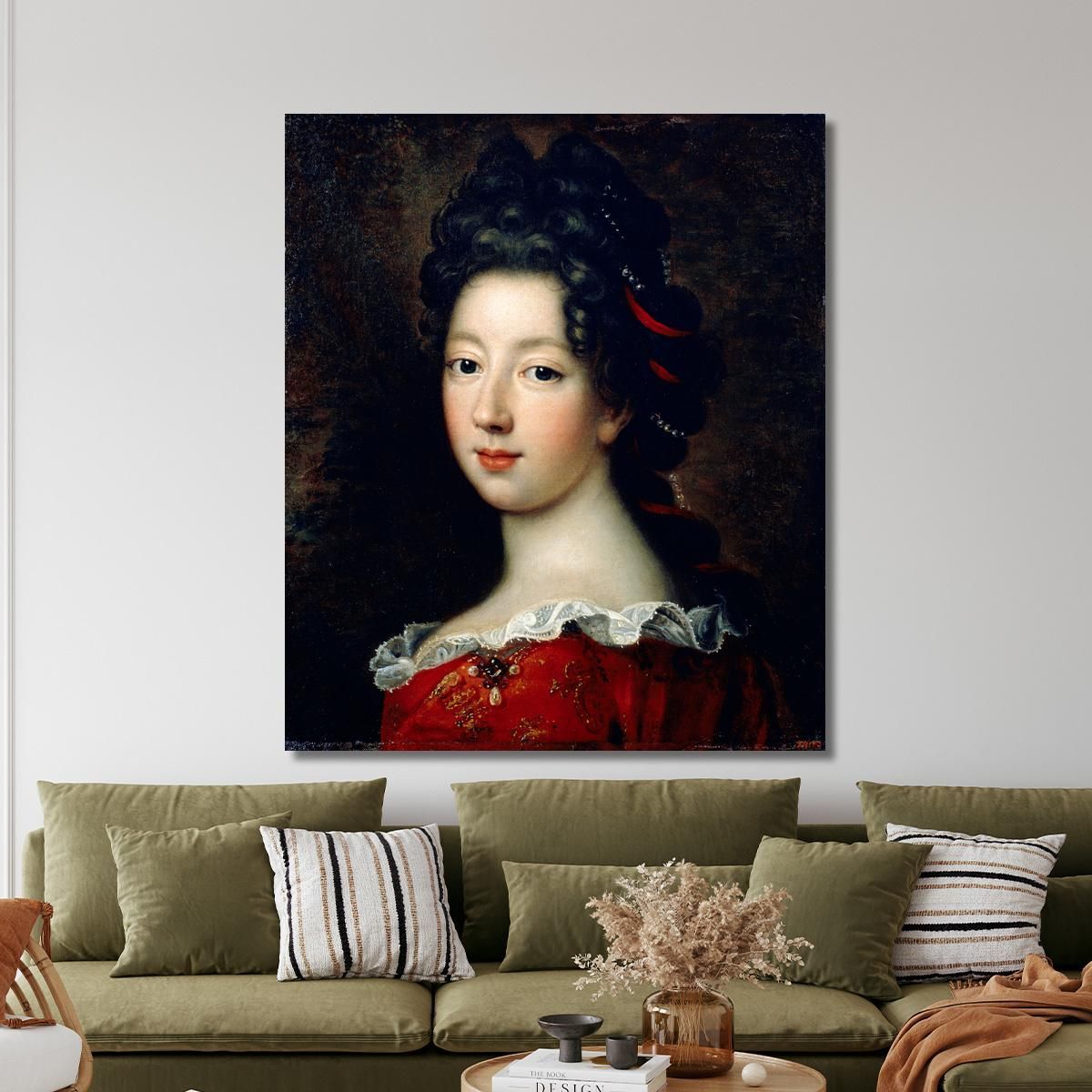 Luisa Françoise De Borbone Mademoiselle De Nantes Jean-François de Troy jft14 quadro stampa su tela