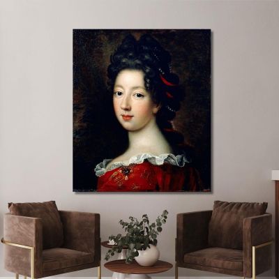 Luisa Françoise De Borbone Mademoiselle De Nantes Jean-François de Troy jft14 quadro stampa su tela