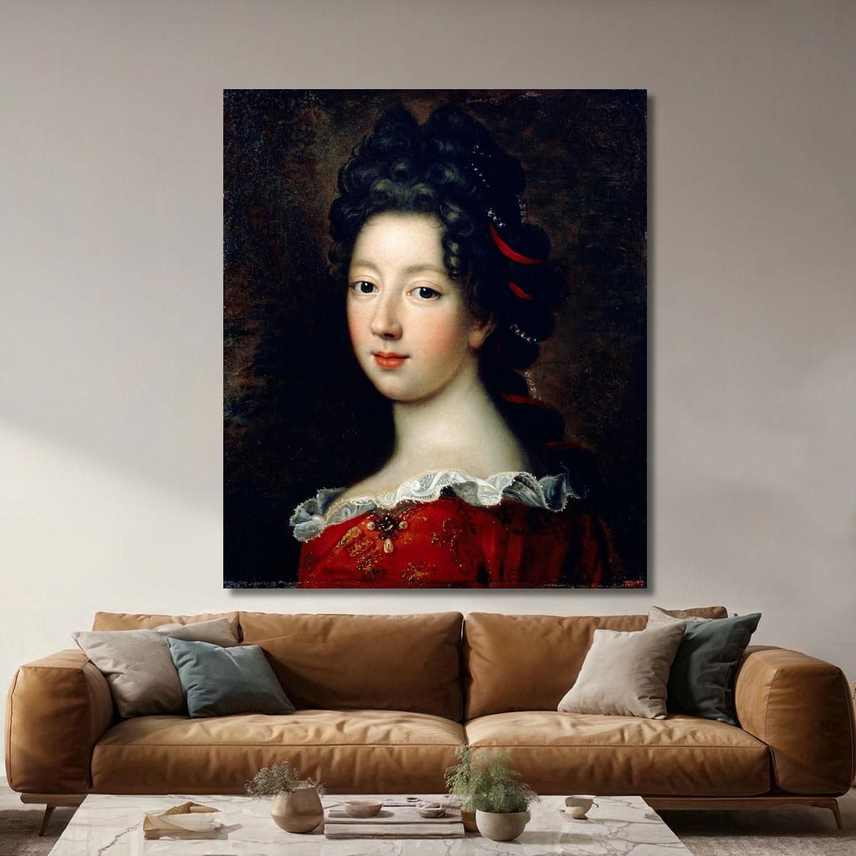 Luisa Françoise De Borbone Mademoiselle De Nantes Jean-François de Troy jft14 quadro stampa su tela