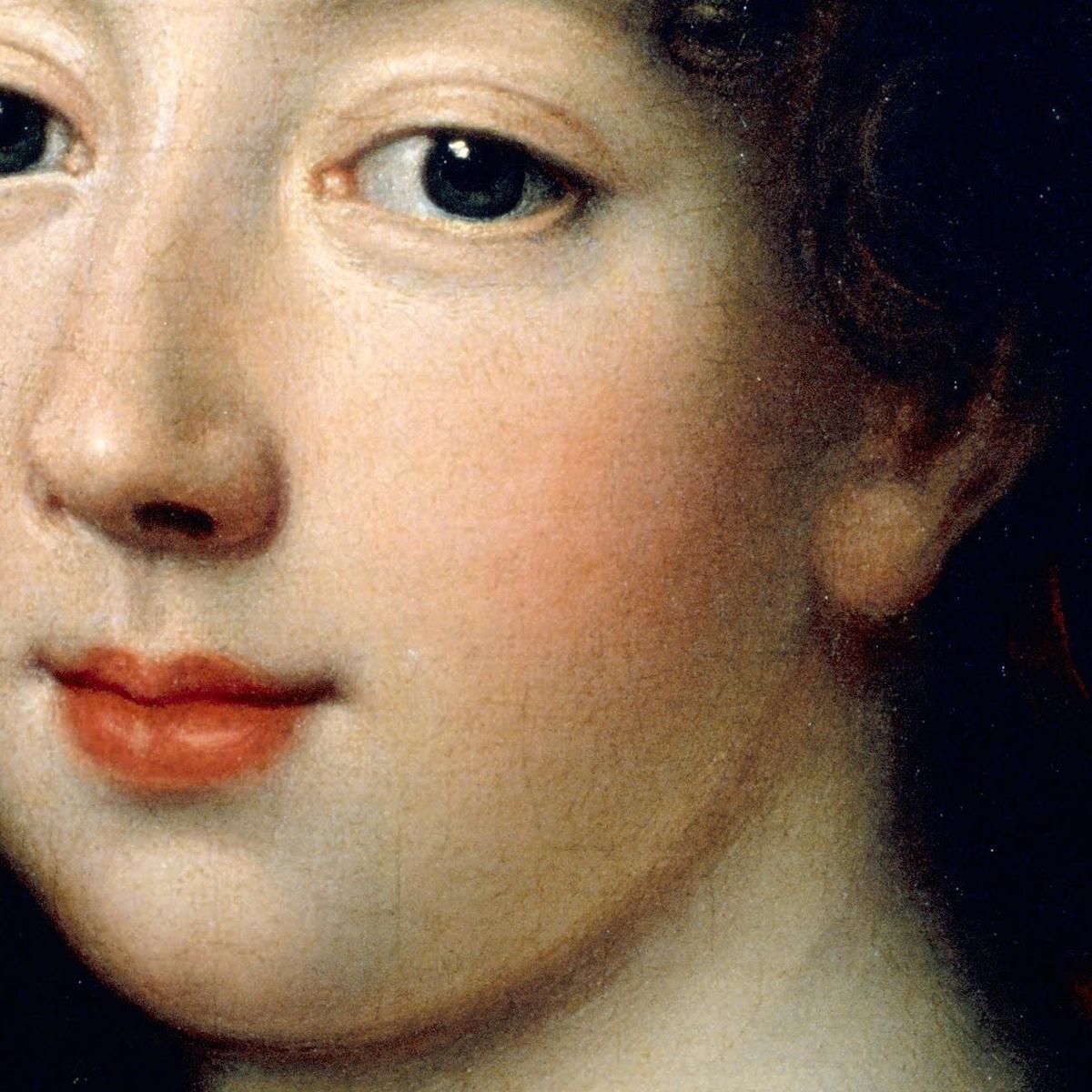 Luisa Françoise De Borbone Mademoiselle De Nantes Jean-François de Troy jft14 quadro stampa su tela