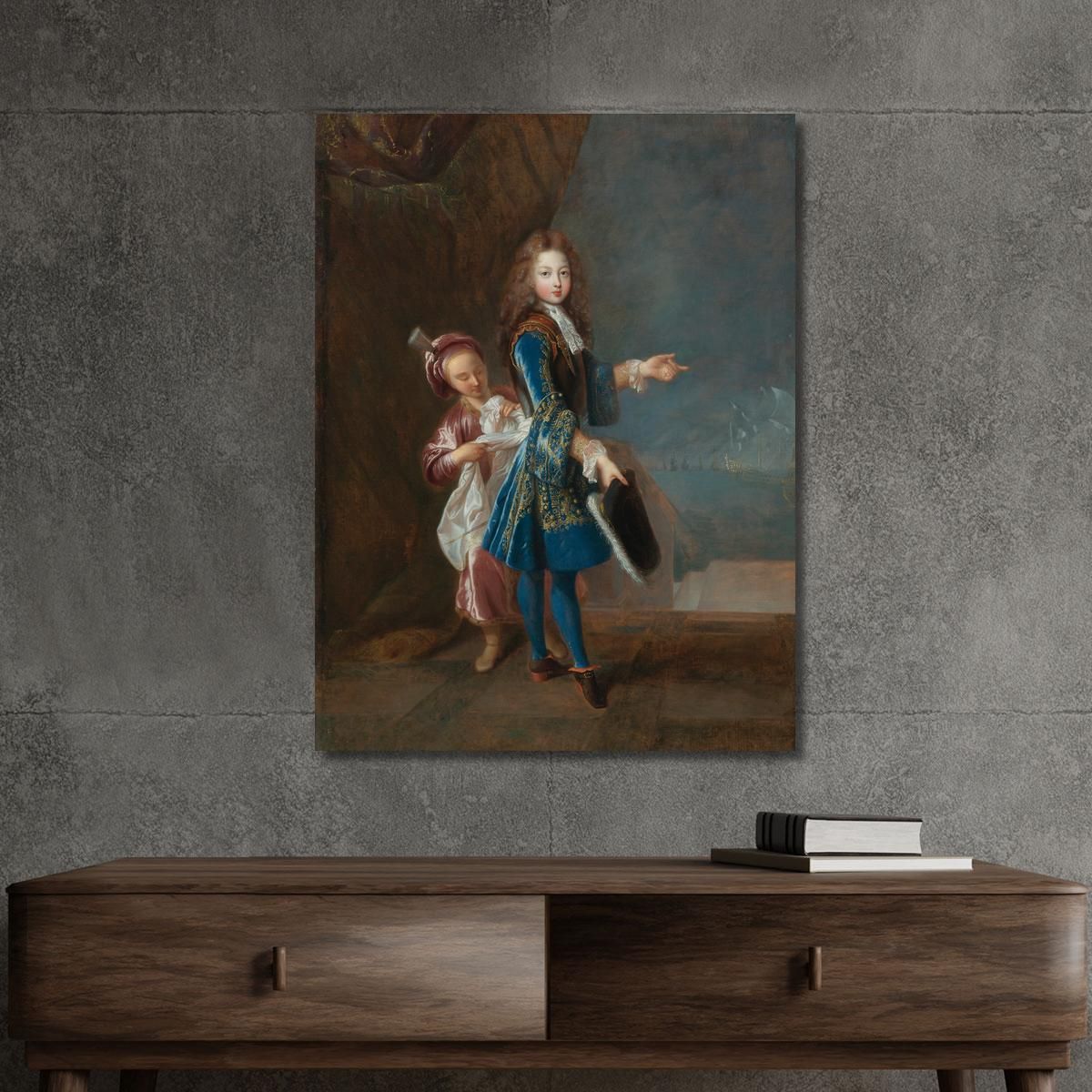 Ritratto Di Louis Alexandre De Bourbon Conte Di Tolosa Jean-François de Troy jft24 quadro stampa su tela