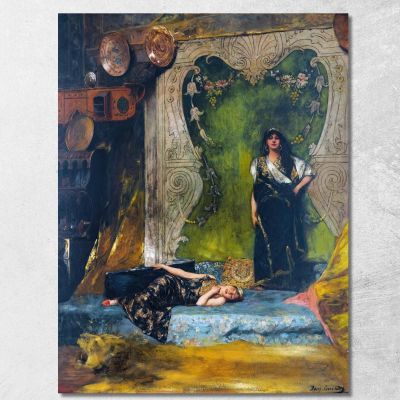 Langour Del Pomeriggio Jean-Joseph-Benjamin Constant jjb2 quadro stampa su tela