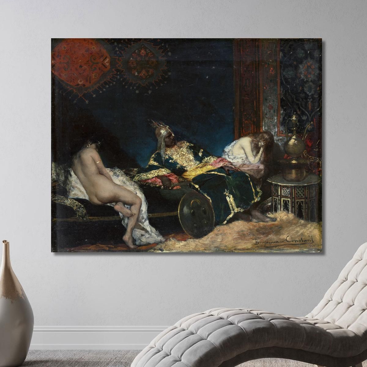 La Concubina Serba Jean-Joseph-Benjamin Constant jjb25 quadro stampa su tela