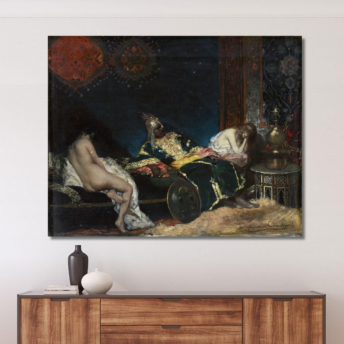La Concubina Serba Jean-Joseph-Benjamin Constant jjb25 quadro stampa su tela