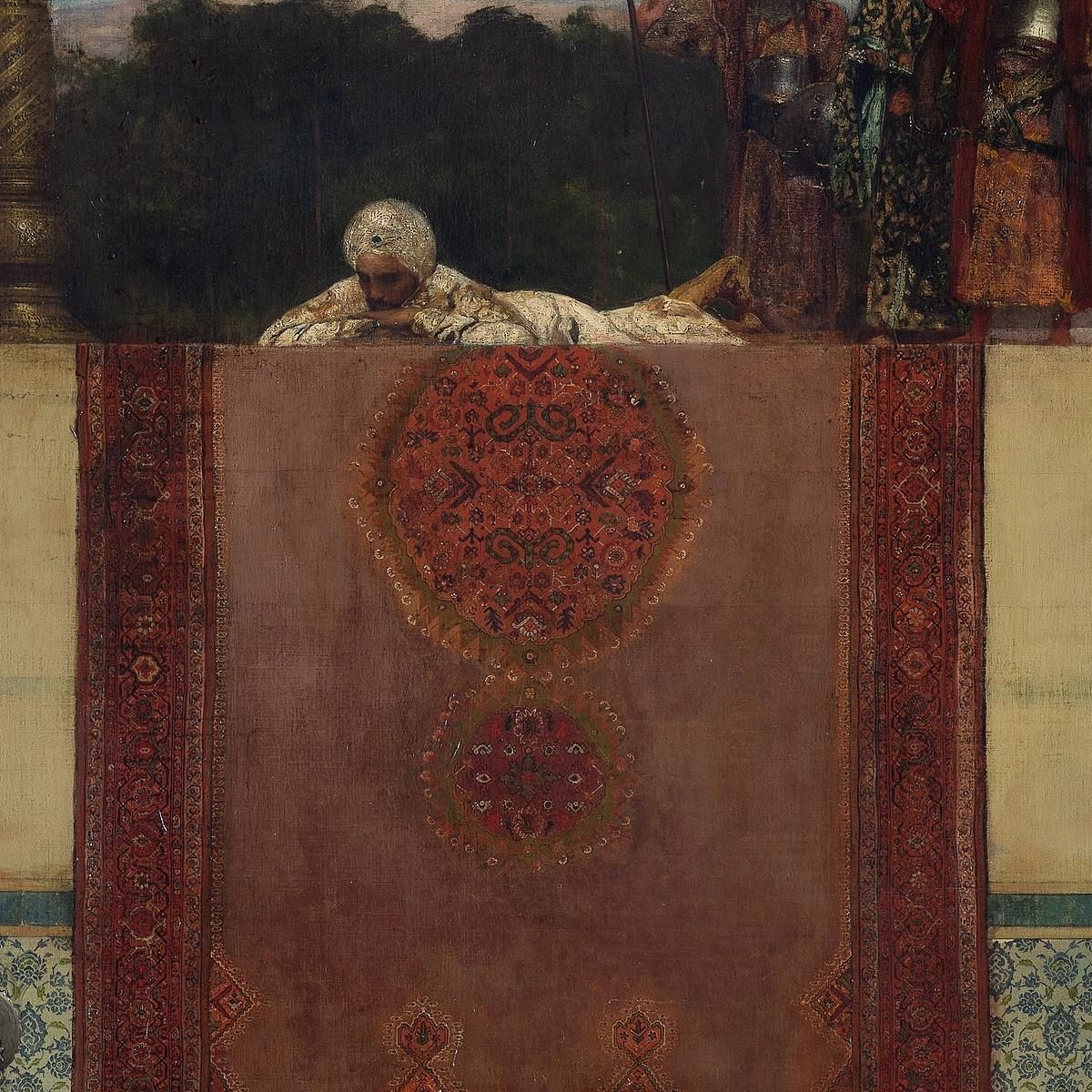 La Tigre Del Sultano Jean-Joseph-Benjamin Constant jjb26 quadro stampa su tela