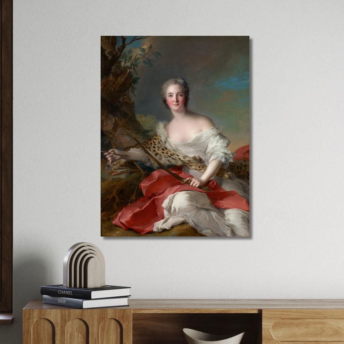 Ritratto Di Madame Bonnier De La Mosson Nei Panni Di Diana Jean-Marc Nattier jmn24 quadro stampa su tela