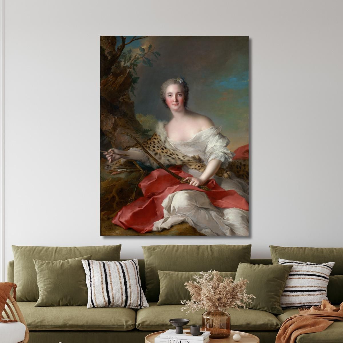Ritratto Di Madame Bonnier De La Mosson Nei Panni Di Diana Jean-Marc Nattier jmn24 quadro stampa su tela