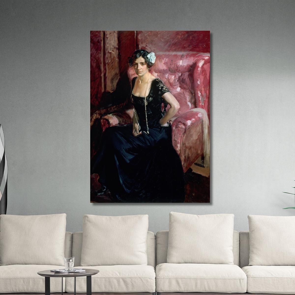 Clotilde In Evening Dress Joaqun Sorolla canvas print