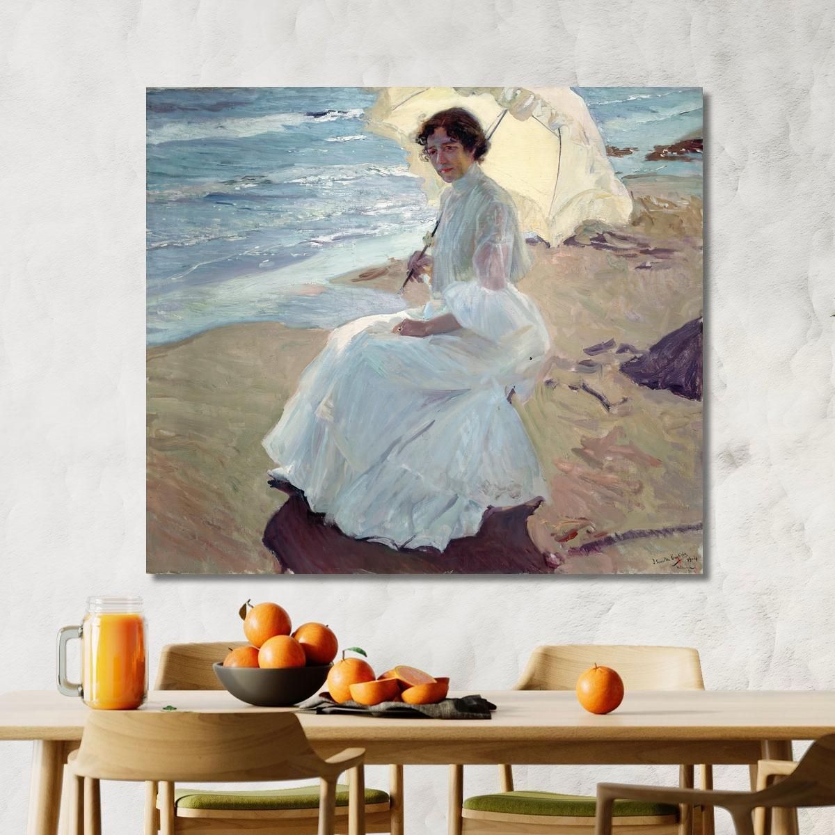 Clotilde On The Beach Joaquín Sorolla canvas print