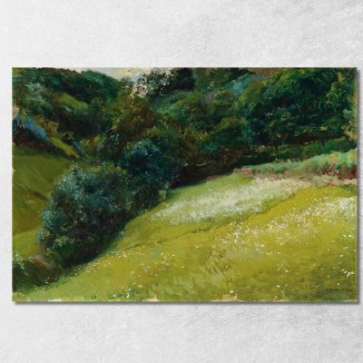 Prado De Asturias Campo San Esteban De Pravia Nelle Asturie San Esteban De Pravia Joaquín Sorolla jsr88 quadro stampa su tela
