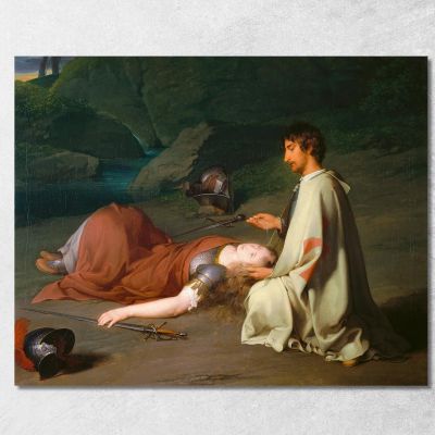 Il Battesimo Di Chlorinden Johann Peter Krafft jpk8 quadro stampa su tela