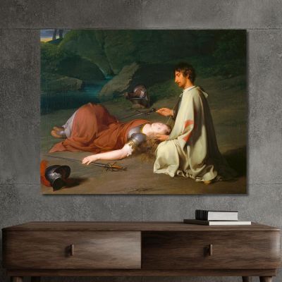 Il Battesimo Di Chlorinden Johann Peter Krafft, jpk8 quadro stampa su tela