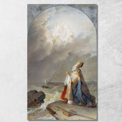 Lì San Spiridione Johann Peter Krafft jpk13 quadro stampa su tela