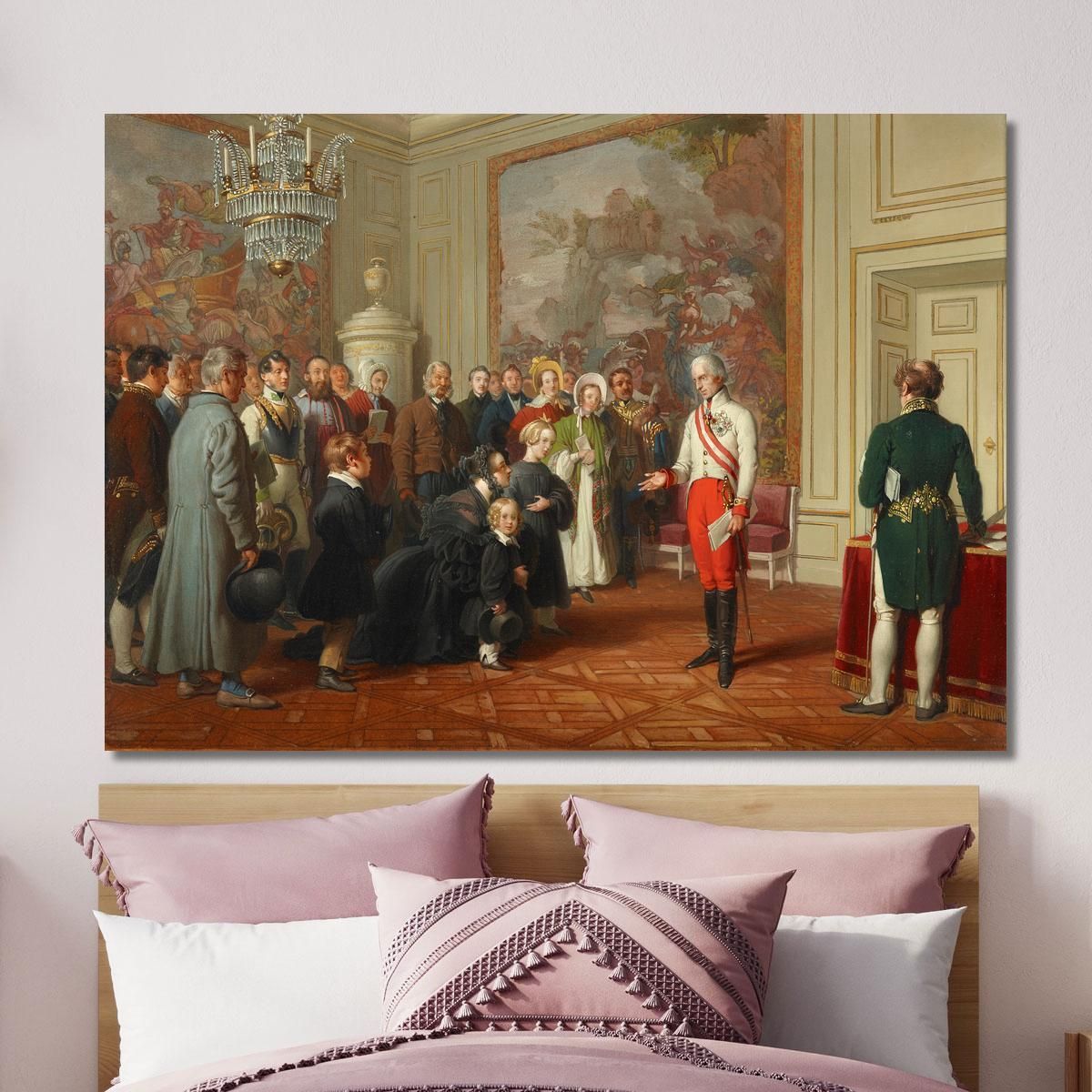 L'Imperatore Francesco I Concede L'Udienza Generale Johann Peter Krafft jpk31 quadro stampa su tela