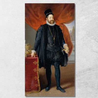 L'Imperatore Rodolfo Ii. Johann Peter Krafft jpk35 quadro stampa su tela