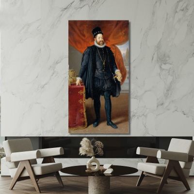 Kaiser Rudolf Ii. Johann Peter Krafft, jpk35 drucken auf leinwand
