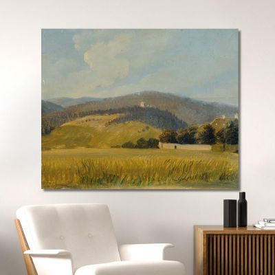 Landschaft Bei Baden Johann Peter Krafft, jpk39 drucken auf leinwand