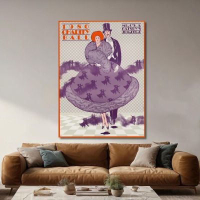 Baile Benéfico De 1980 Lanny Sommese, lsm1 cuadro en lienzo
