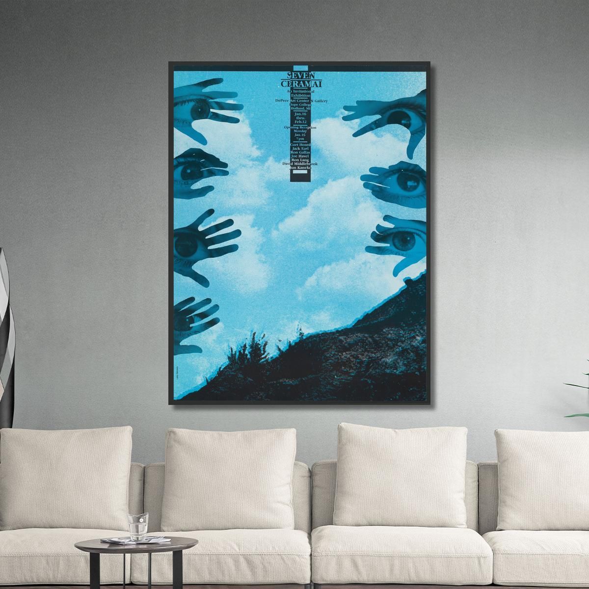 Seven Ceramai Una Mostra Su Invito Lanny Sommese lsm21 quadro stampa su tela