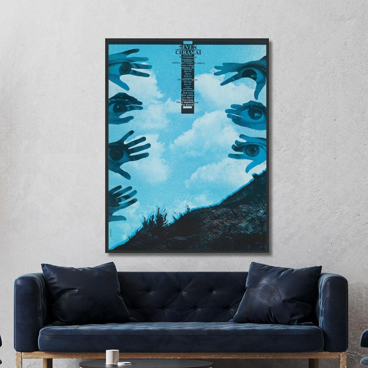 Seven Ceramai Una Mostra Su Invito Lanny Sommese lsm21 quadro stampa su tela